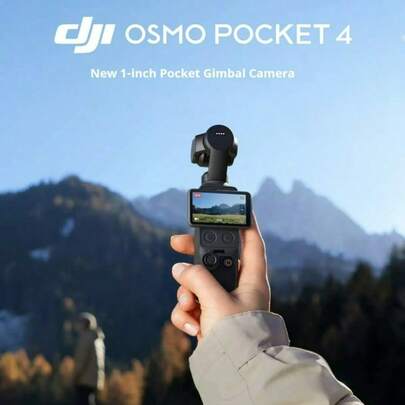  Cámara con estabilizador de mano DJI Osmo Pocket 4 | 4K/240fps, 37MP, sensor de 1 pulgada, WiFi 6, para vlogging y transmisión en vivo