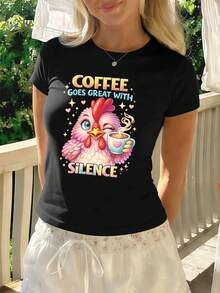 Women T-Shirts - Black - View 1