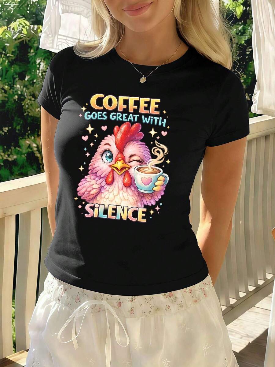 Women T-Shirts - Black - View 1