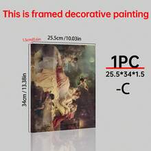1/9 bức tranh sơn dầu lãng mạn cổ điển trên vải canvas, tranh treo tường trang trí phòng ngủ, nhà cửa, đồ trang trí thẩm mỹ, có khung tùy chọn, tranh trang trí tường phong cách cổ điển nữ thần và hoa, tranh canvas không khung trang trí phòng khách, phòng ngủ, phòng tắm, nhà bếp, văn phòng. - nhiều màu - Xem 22