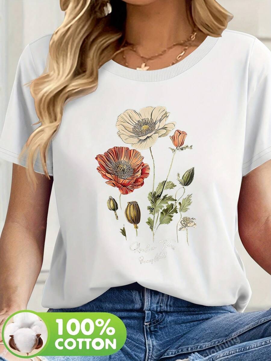 Women T-Shirts - White - View 1