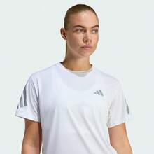 Adidas 速乾涼感跑步女子短袖T卹 - 白色 - 查看 4