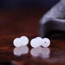 100 hạt thủy tinh tròn mờ 4mm/0.16in, hạt thủy tinh trong suốt, hạt nhỏ dùng làm vật liệu trang sức. - A - Xem 8