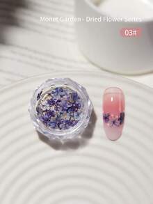 Adesivos de Arte de Unhas com Flores Secas de Jardim Primavera/Verão, Adesivos de Arte de Unhas com Flores Secas Reais, Decoração de Unhas DIY, Encantos de Unhas - Multicolorido - Visão 18