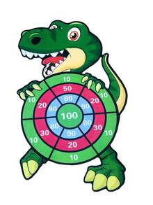 Large Dinosaur Sticky Ball Target With 12pcs Sticky Balls And 1pc Hanging Hook - Green - View 3