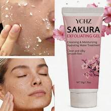 Gel rửa mặt tẩy tế bào chết chiết xuất hoa anh đào dịu nhẹ, ít gây dị ứng, 50g, làm sạch sâu mà không gây nhờn rít hay tắc nghẽn lỗ chân lông, phù hợp với mọi loại da, được thiết kế để sử dụng hàng ngày cho cả nam và nữ. - 50G - Xem 6