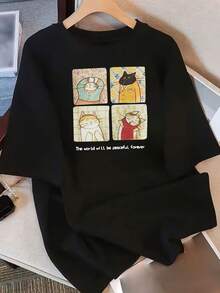 Women T-Shirts - Black - View 1