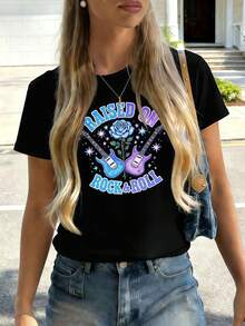 Women T-Shirts - Black - View 2