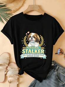 Women T-Shirts - Black - View 2