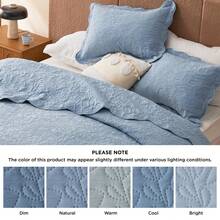 Bedsure Quilts Pre-Washed Cloud-Like Bedding, All-Season Lightweight Cooling Comforter Bedspread Blanket , Soft Gift For Graduation/Back To School, College Dorm/Apartment Essentials, For Room Home Bedroom Decor, Dorm Decor, Fall Decor - Mountain Spring Blue - View 7