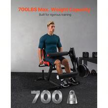 sitzende Beinstrecker und Curl-Maschine Trainingsgerät Beinpresse Beintrainer (317 kg belatbar), verstellbare Bein-Trainingsbank, Bein-Drehstrecker Krafttrainingsgerät für Heim-Fitnessstudio - Sitzende Schulterpresse, nicht klappbar, Multifunktionstraining - Übersicht 2
