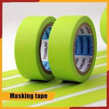Bộ 12 cuộn - 6 cuộn băng keo Washi màu xanh lá cây, rộng 0,78 inch/2 cm, thích hợp cho nghệ thuật, thủ công và hội họa, không để lại cặn, dễ bóc. - A - Xem 6