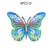 Large Colorful Metal Butterfly Decoration, Outdoor Garden Wall Decoration Metal Butterfly Statue Wall Decoration, Suitable For Walls, Patios,Home, Terraces, Easy To Hang On Lawns And Fences, Ideal Gift For Family And Friends. - Butterfly Decorations - View 10