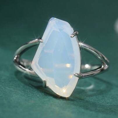 1pc Handmade Asymmetrical Art Ring, Minimalist Fashion Accessory For Women, Versatile For Daily, Party, Vacation, Ideal Gift Choice