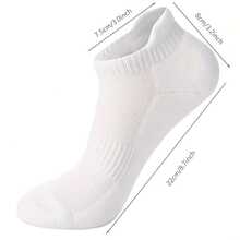 6 pares de calcetines deportivos de malla transpirables para mujer, calcetines cómodos y suaves transpirables para correr, calcetines cortos de unicolor versátiles unisex - Multicolor - Ver 5