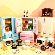 1pc Mini Fridge Model Room Decor, Miniature Scene Fridge Decoration. No Power Needed, Suitable For 14 Years Old And Above - One Size - View 3
