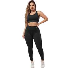 Combo Of 4 Sets Of Leggings, Gym Workout, Supplex Top And Pants A01 Plain - ĐEN-XÁM-NÂU-RƯỢU VANG - Xem 7