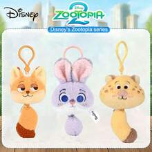 Disney 1個迪士尼 Judy 兒童毛絨娃娃 狐狸 Nick 毛絨吊飾 豹紋警察官鑰匙圈 背包配件 生日禮物 紀念品 情人節禮物 - 彩色 - 查看 1