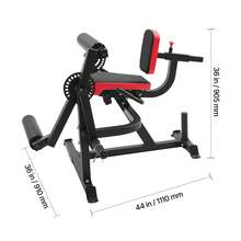 sitzende Beinstrecker und Curl-Maschine Trainingsgerät Beinpresse Beintrainer (317 kg belatbar), verstellbare Bein-Trainingsbank, Bein-Drehstrecker Krafttrainingsgerät für Heim-Fitnessstudio - Sitzende Schulterpresse, nicht klappbar, Multifunktionstraining - Übersicht 10