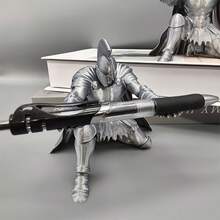 3D Printed Silver Spartan Warrior Pen Holder Sculpture, Suitable For Office, Study, Daily Desktop Use, Creative Desktop Decor And Storage, Perfect Gift For Spartan Enthusiasts - Spartan Pen Holder - View 2