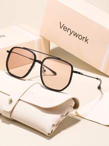 1 Stück Verywork geometrische, modern minimalistische, elegante Hochwertige Marken-Design Damen , inklusive Aufbewahrungsbox und Reinigungstuch, geeignet für Outdoor-Aktivitäten, Autofahren, Einkaufen, Dekoration und eine ideale Geschenkwahl - Farbe - Übersicht 16