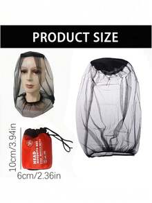 (2/3pcs) New Extra-Large Mosquito Net With Face Mask Attachment And A Large Camping Storage Bag; Heavy-Duty Insect Net, Fine Mesh For Insect Protection, Compatible With Hats/Heads, Suitable For Fishing And Hunting - A - View 8
