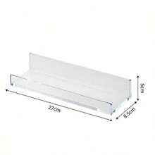 1 Kệ treo tường không cần khoan màu trắng (có keo dán chắc chắn) - Được làm từ nhựa dày dặn, kiểu dáng hiện đại và đơn giản, tiết kiệm không gian, dễ dàng lắp đặt và tháo gỡ, không để lại dấu vết. - trắng - Xem 8