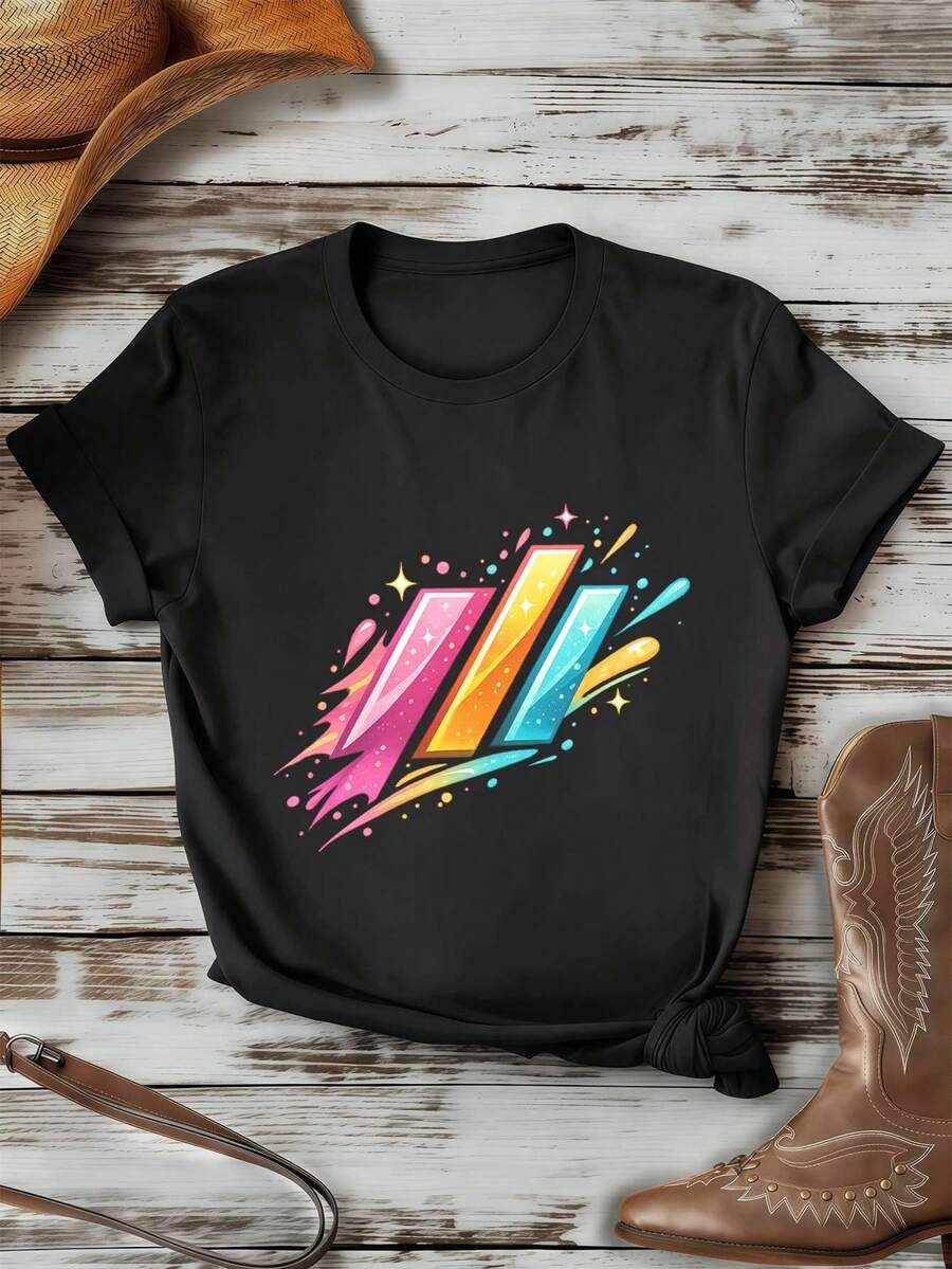 Women T-Shirts - Black - View 1