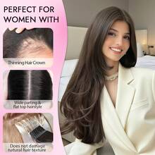 Women's Hair Topper For Thinning Hair - SNatural - View 4