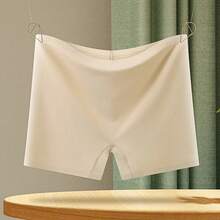 Ropa interior corta sin costuras de seda helada de nailon para mujer, pantalones de  transpirables y no rizados - BLANCO - Ver 2