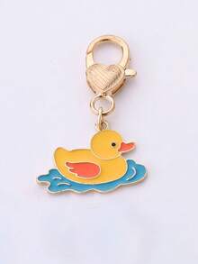 1pc Anime Cartoon Cute Duck Keychain Animal Farm Charm Phone Charm Backpack Decorative Pendant Bag Hanging Accessories Birthday Friend Gift - Multicolor - View 11