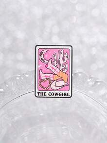 1 chiếc ghim cài áo hình cô gái cao bồi bằng men, ghim cài bài Tarot, ghim cài ve áo hình cây thông, huy hiệu cài trên ba lô, phụ kiện quần áo, trang sức thời trang, quà tặng bạn bè. - Hồng - Xem 11