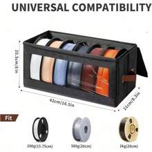 Toy CD Case, Printer Filament, Foldable Transparent Dust-Proof Toy Storage Bag - Multicolor - View 3