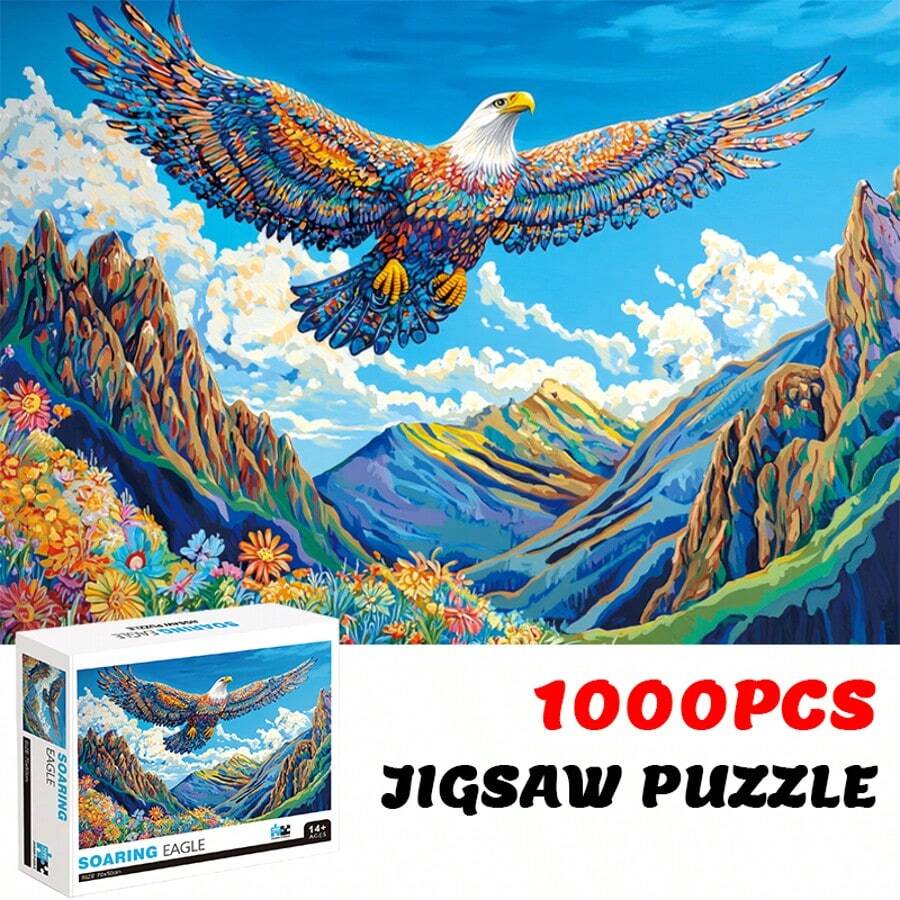 Golden Bear 1000pcs Jigsaw Puzzle - Oil Painting Bear - View 1