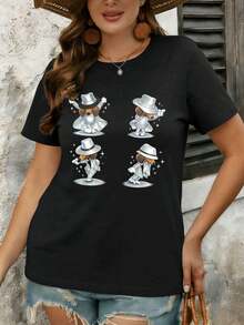 Women T-Shirts - Black - View 1