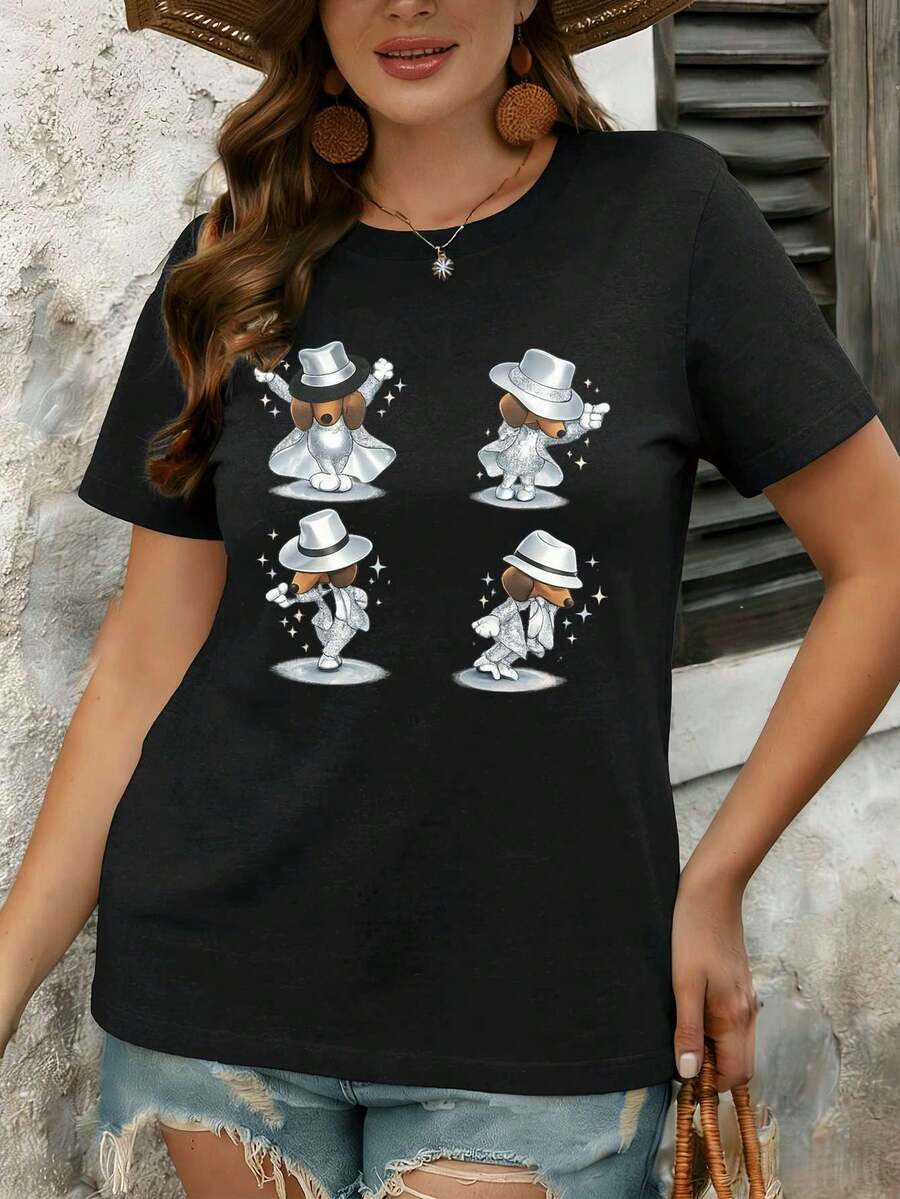 Women T-Shirts - Black - View 1