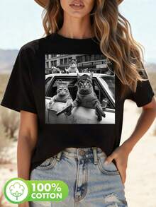 Plusstorlekar T-shirts - Svart - Visa 11