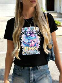 Women T-Shirts - Black - View 2