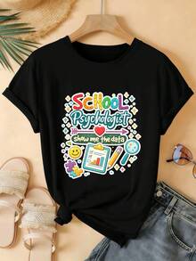 Women T-Shirts - Black - View 2