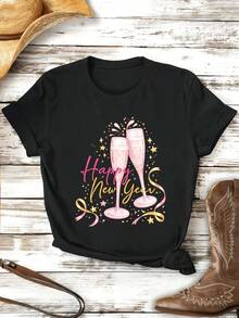 Women T-Shirts - Black - View 2