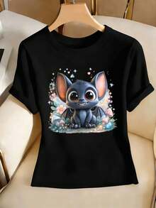 Women T-Shirts - Black - View 2