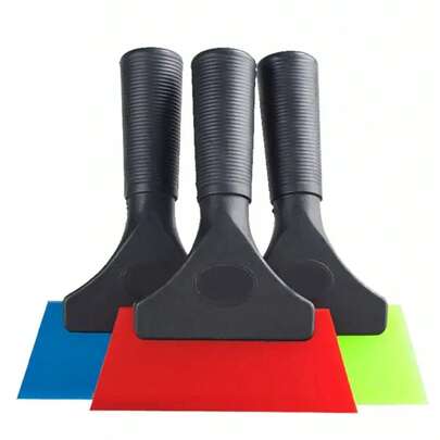 1 pieza Raspador de película para ventanas de automóvil, kit de embalaje de vinilo para raspar papel tapiz y película, limpieza de vidrio