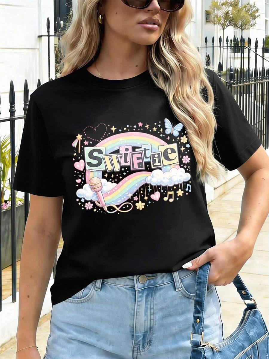 Women T-Shirts - Black - View 1
