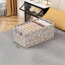 Cesta de almacenamiento de pañales para bebé, caja organizadora de armario de tela, contenedor de almacenamiento de ropa y pantalones, cesta de lavandería de tela reforzada para el hogar - Multicolor - Ver 13