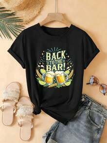 Women T-Shirts - Black - View 2