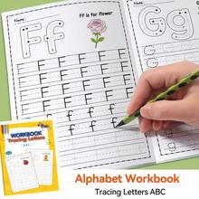 32-Page Reusable Letter Practice Workbook, Suitable For Preschoolers, Helps Them Recognize Letters, Uppercase And Lowercase Conversion, And Writing Skills. It Is A Reusable Workbook, Ideal For Pencil Grip Practice And Back-To-School Season. - Multicolor - View 1