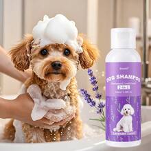 2-In-1 Dog Shampoo And Conditioner With Lavender Scent - Dual-Purpose Fresh Formula For Deep Cleansing And Hair Care, Offering A Pleasant Bathing Experience. (3.38 Fl Oz) - 100ml - 查看 1