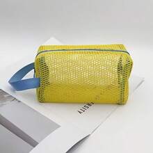 Vibrant Mesh Storage Bag Set, Convenient Transparent Grid Design, Ample Space For Toiletries During Travel, Suitable For Swimming And Fitness, Durable Water Sports Bag, Women's Travel Toiletry Bag, Essential Swimming Gear - View 10