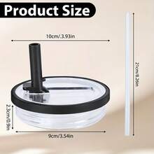 1 nắp đậy có ống hút thay thế, tương thích với cốc 40oz, chống rò rỉ, có thể tái sử dụng. - Nhiều màu - Xem 6