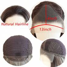 ZigZag Hair 10 Inch Ombre Brown Short Bob Wig, Synthetic Lace Front Wig With Natural Hairline, Suitable For Daily Wear, Festivals, Parties And Music Events - Multicolor - View 5